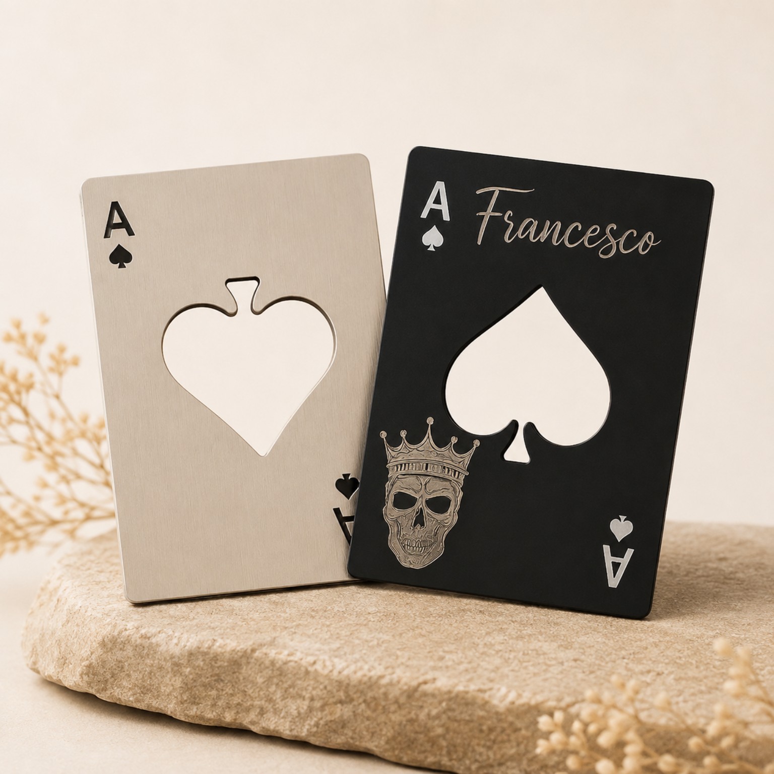 Personalisierte Spielkarten-Flaschenöffner